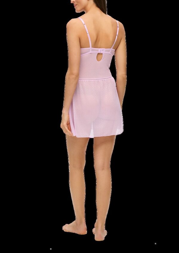 Negligé aus gepunktetem Tüll