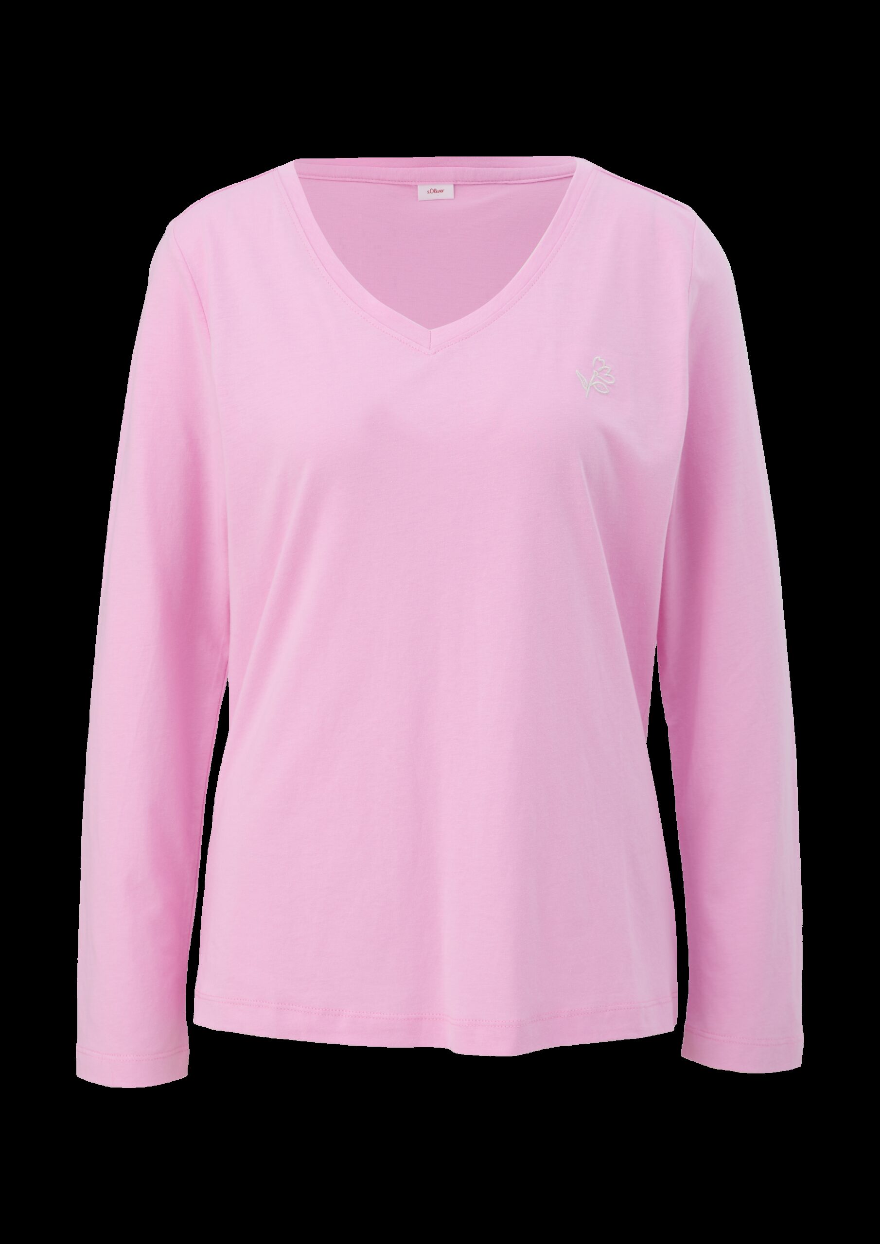 Loungewear Sweatshirt mit Stickerei-Detail