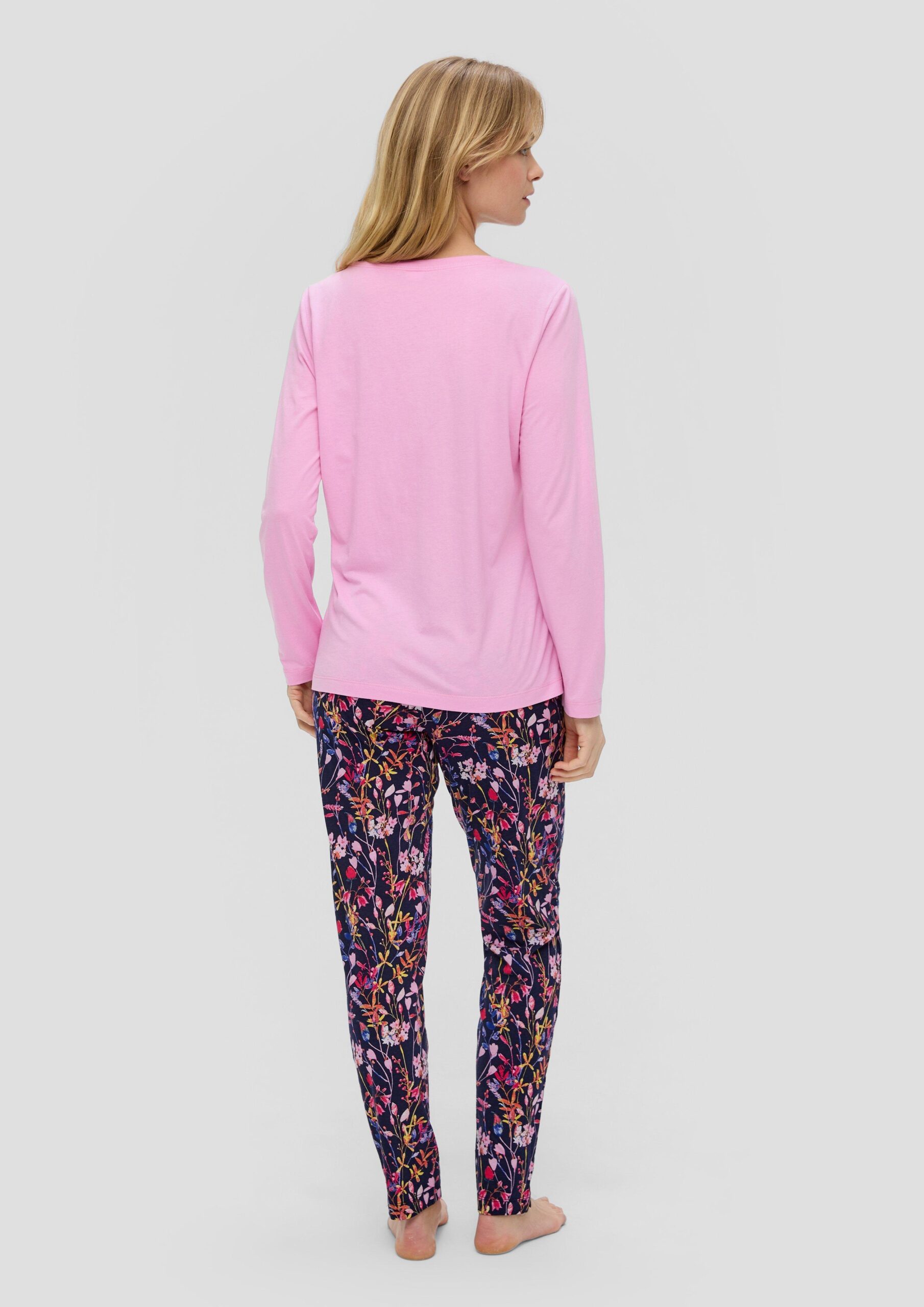 Loungewear Sweatshirt mit Stickerei-Detail