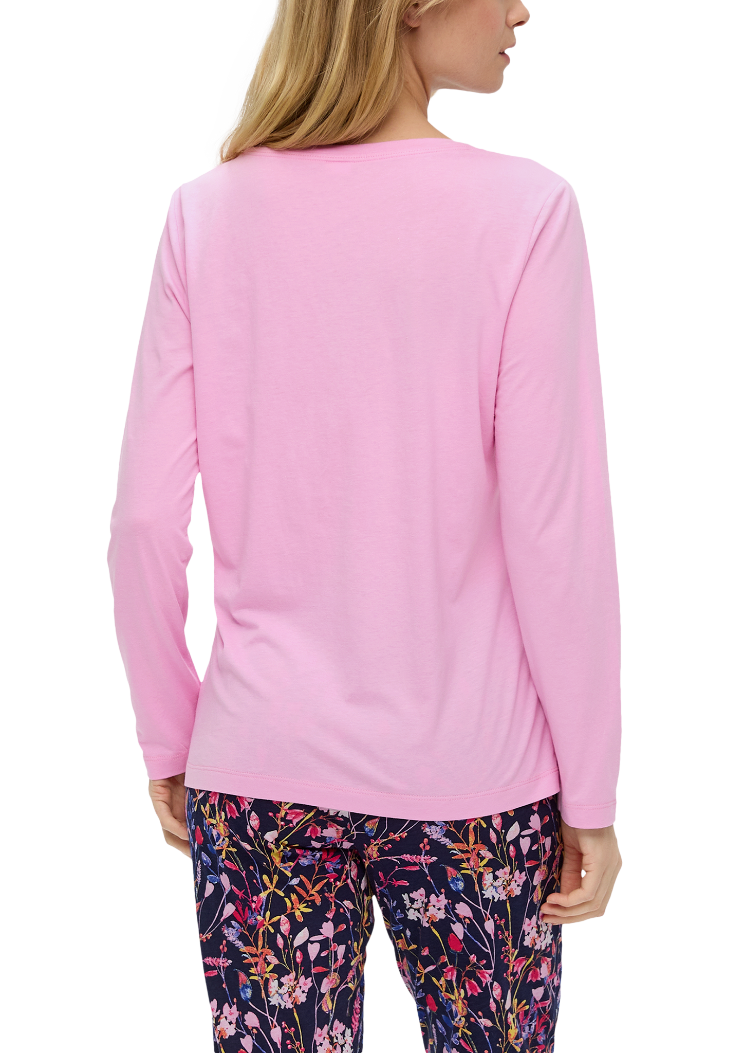 Loungewear Sweatshirt mit Stickerei-Detail