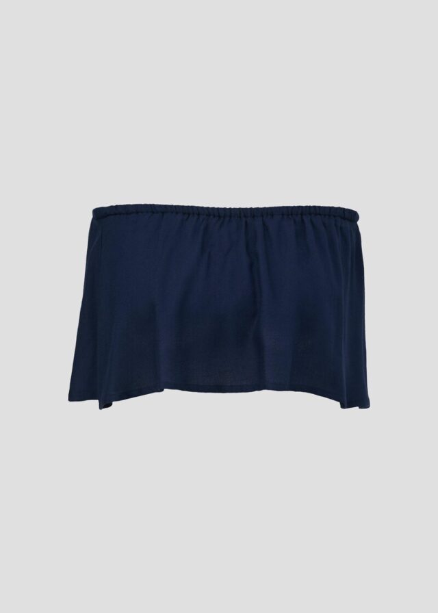 Bandeau-Top mit Volant