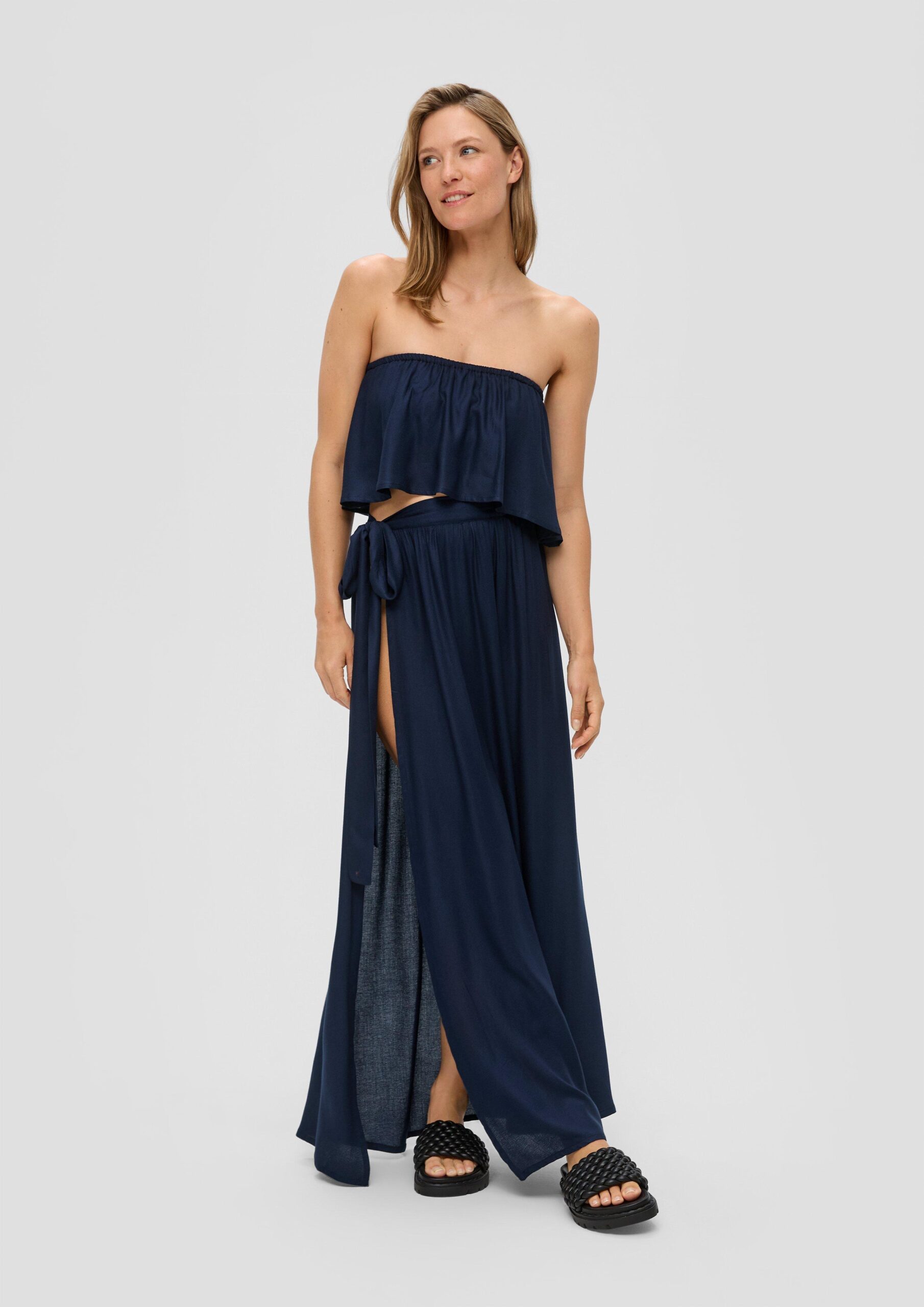 Bandeau-Top mit Volant