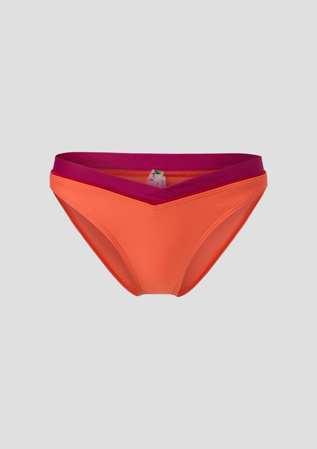 Schmal geschnittene Bikinihose mit Colour-Blocking