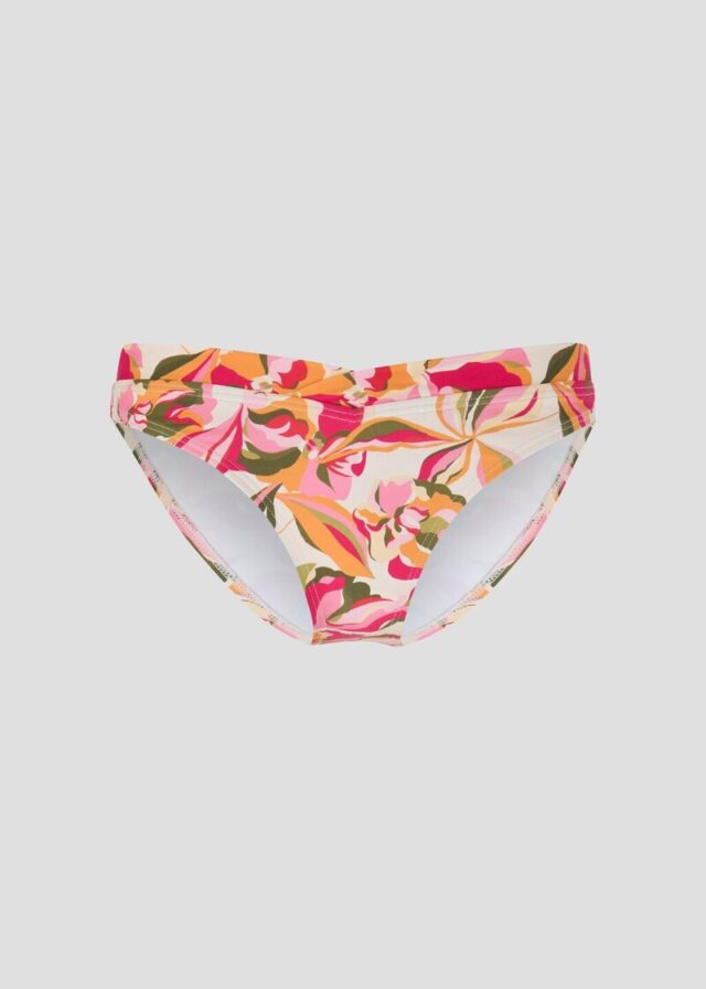 Bikinihose mit Bund in V-Form