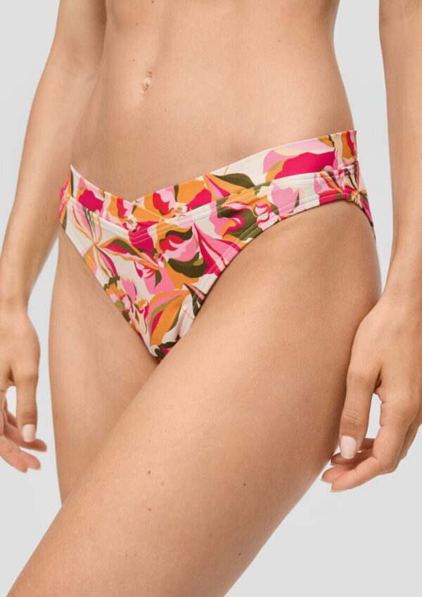 Bikinihose mit Bund in V-Form