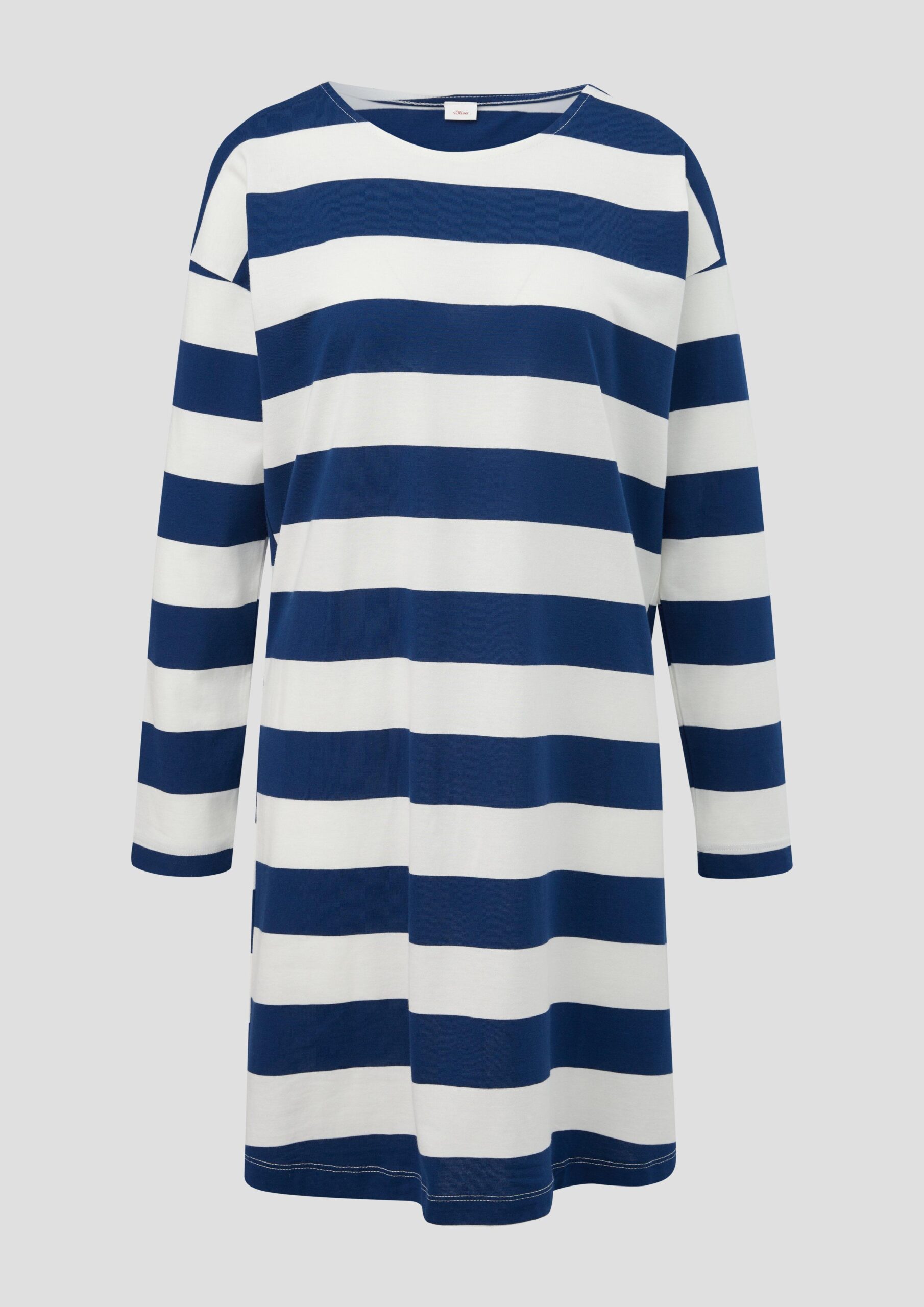 Gestreiftes Nachthemd aus Baumwoll-Modalmix