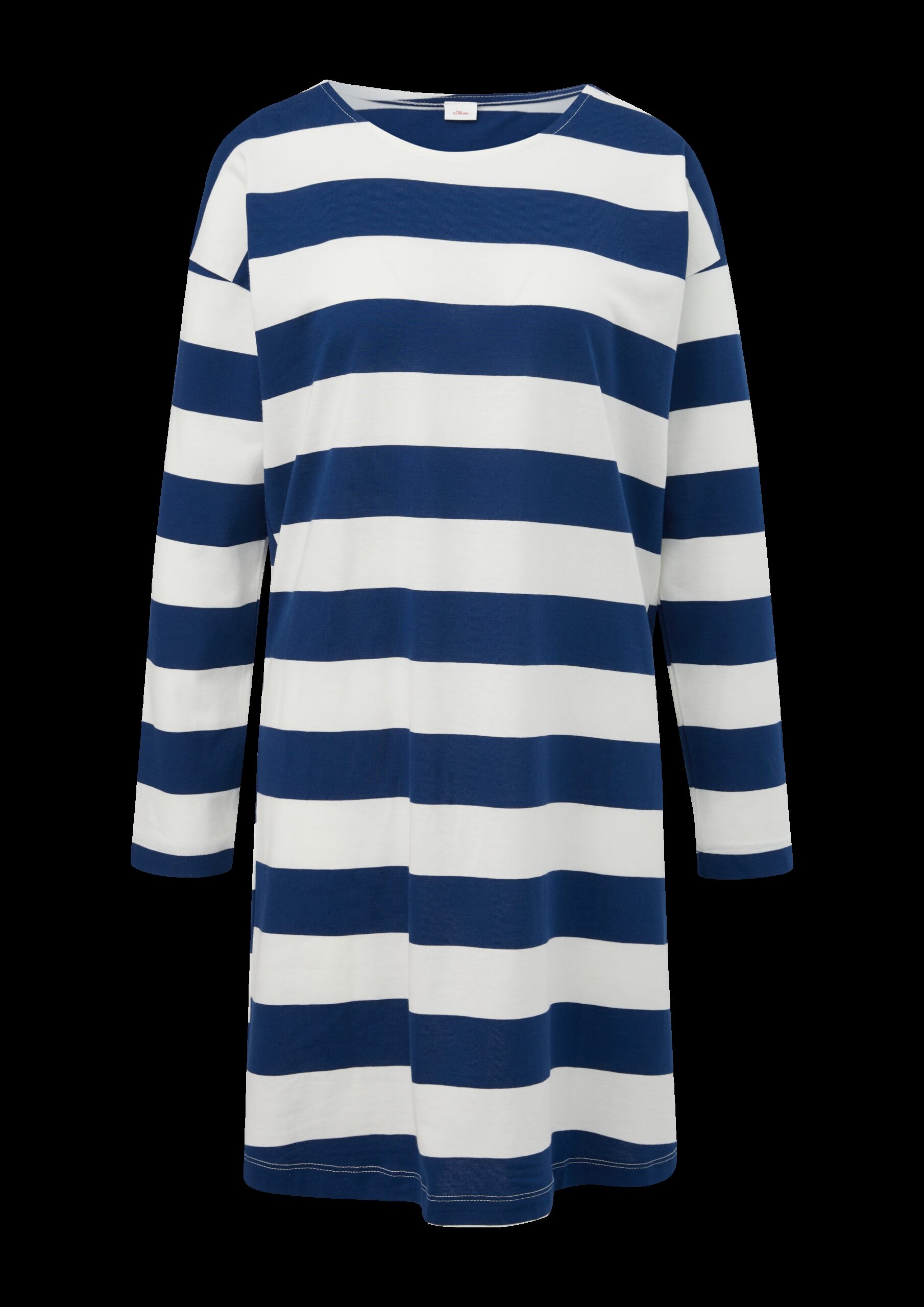 Gestreiftes Nachthemd aus Baumwoll-Modalmix