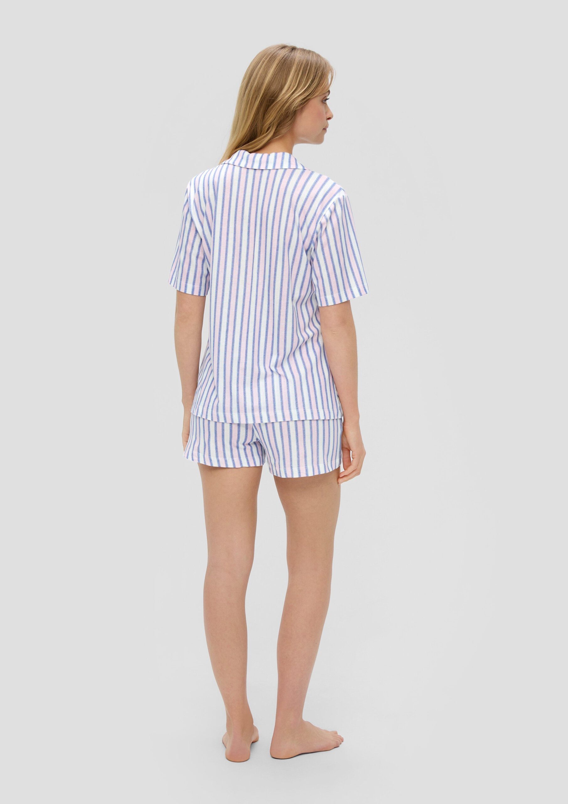 Kurzes Pyjama-Set mit All-over-Print