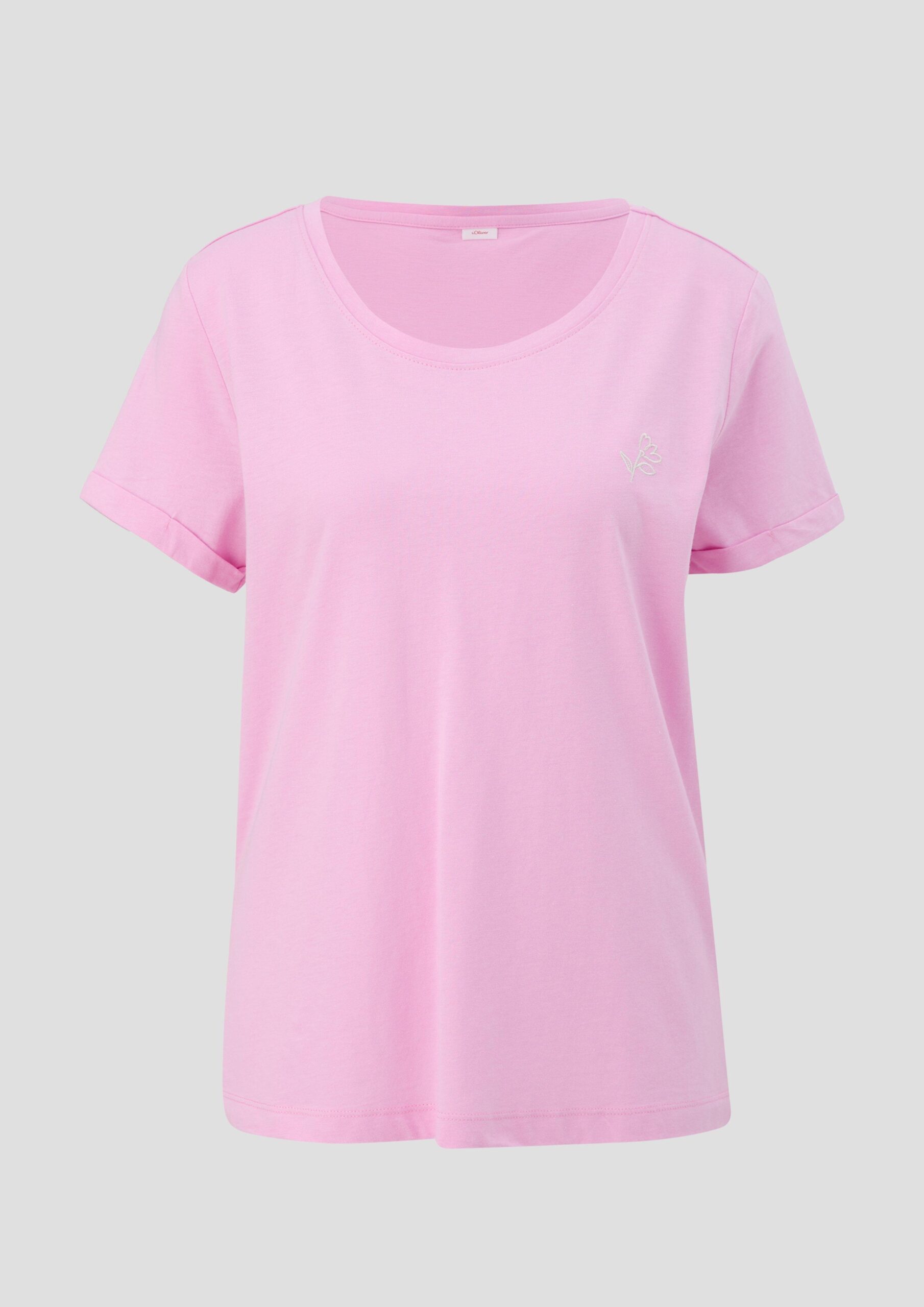 Pyjama-T-Shirt aus Baumwoll-Viskosemix