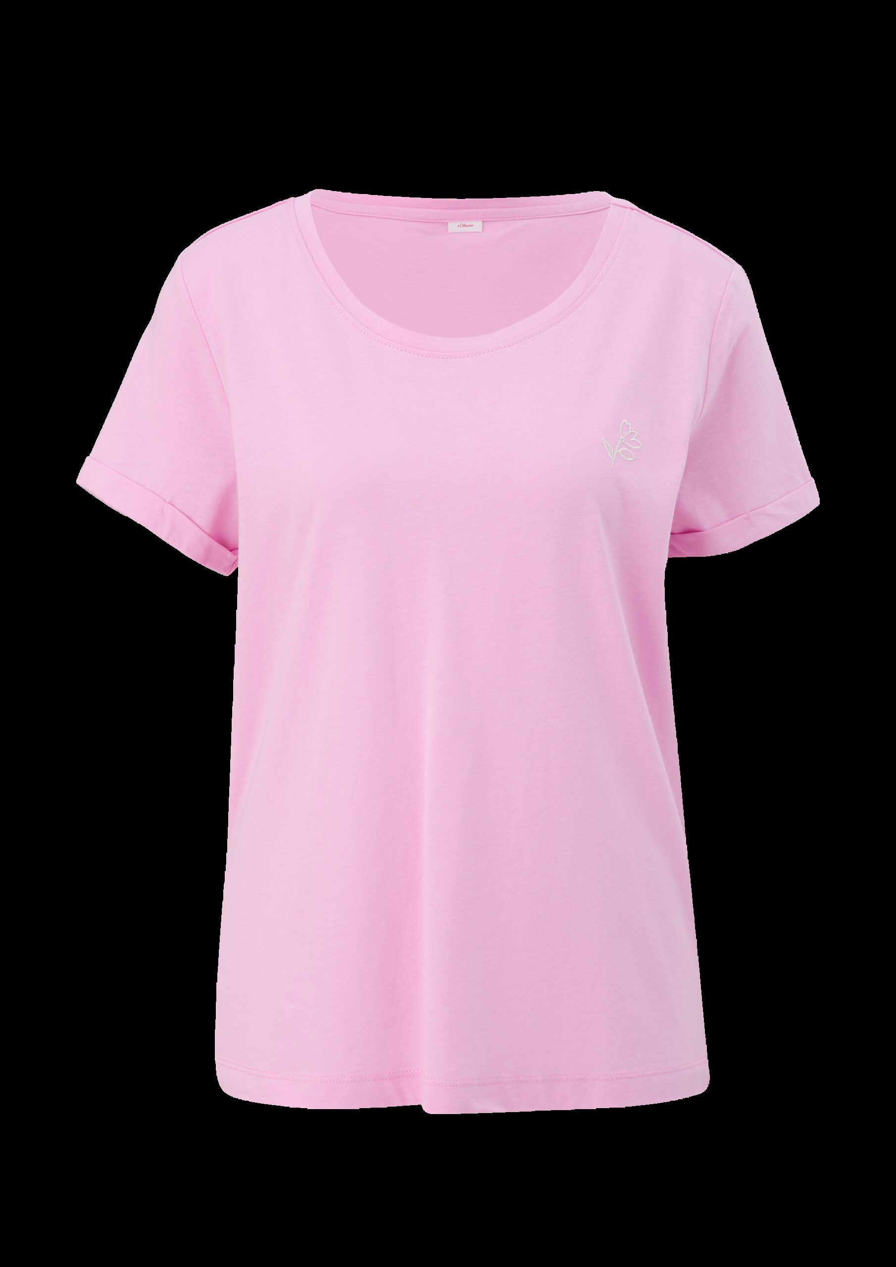 Pyjama-T-Shirt aus Baumwoll-Viskosemix