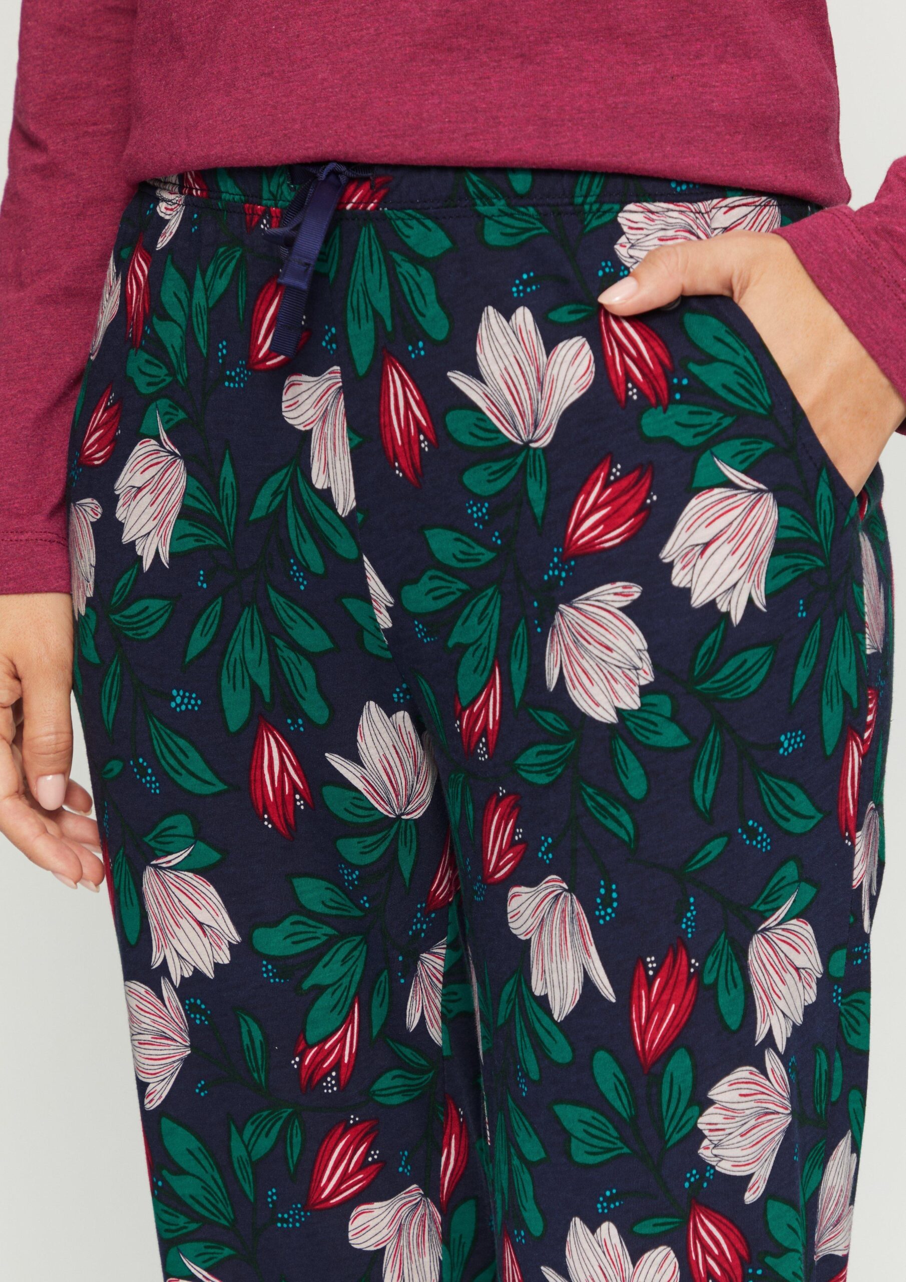 Pyjamahose mit All-over-Print