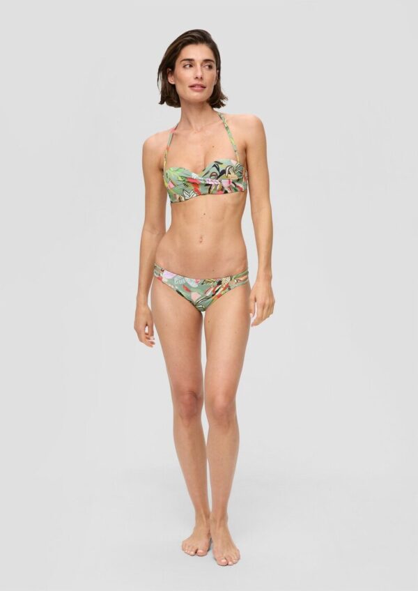 Neckholder-Bikini-Top mit Blumenmuster