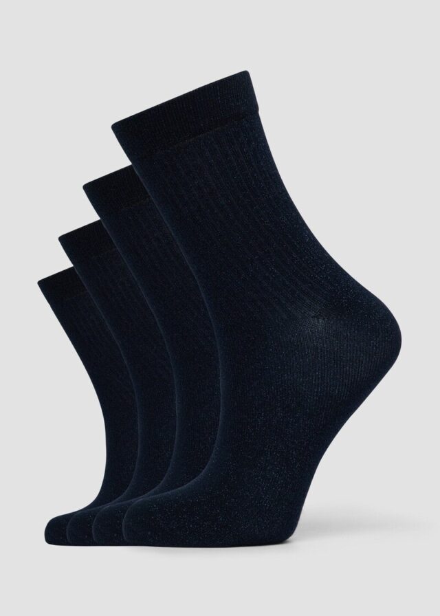 Socken im 4er-Pack mit Rippstruktur