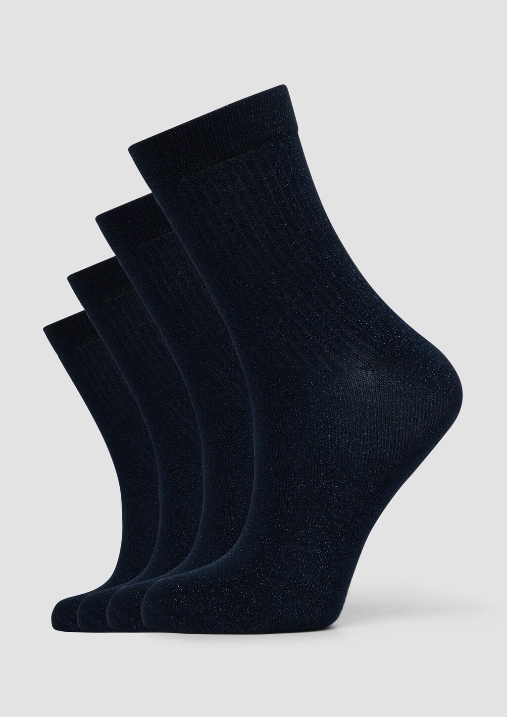 Socken im 4er-Pack mit Rippstruktur