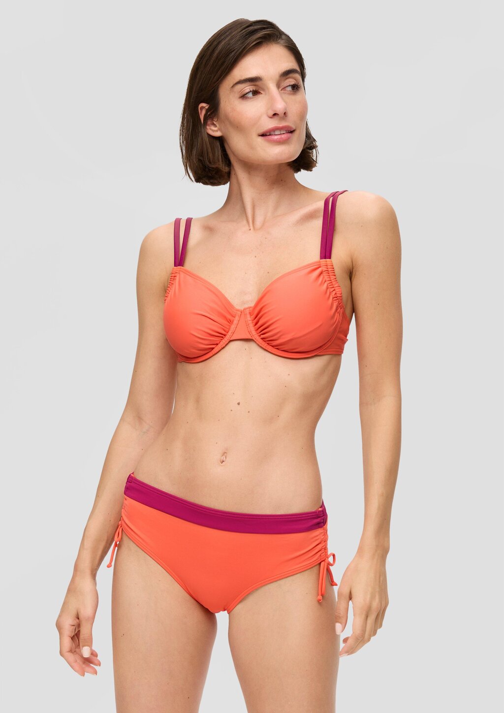 Bikinihose mit Colour-Blocking