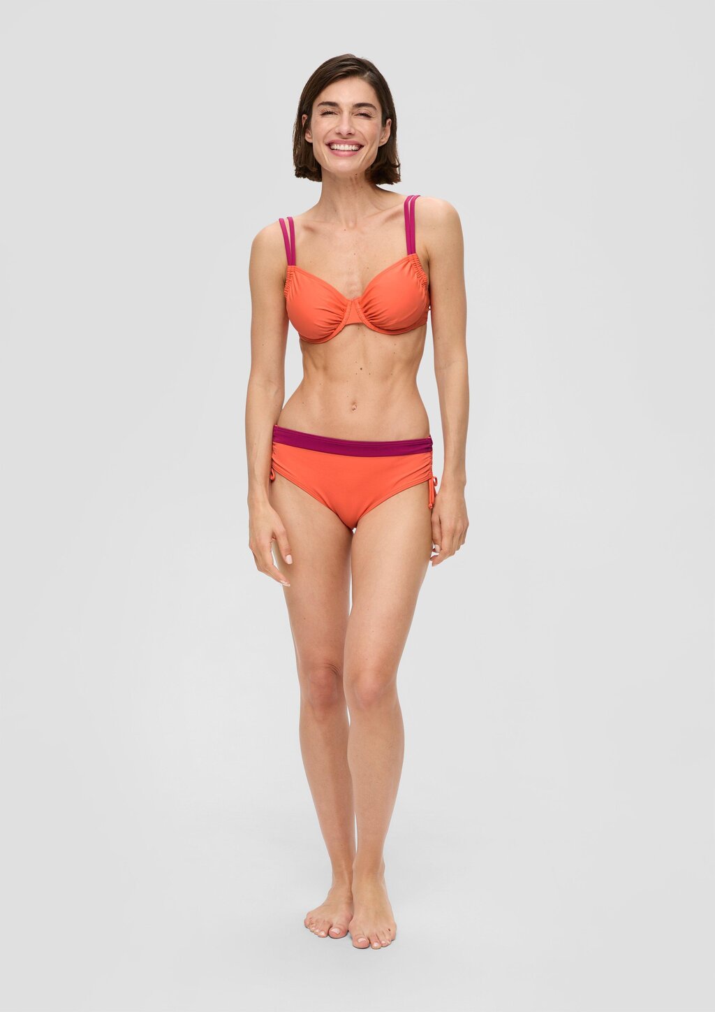 Bikinihose mit Colour-Blocking