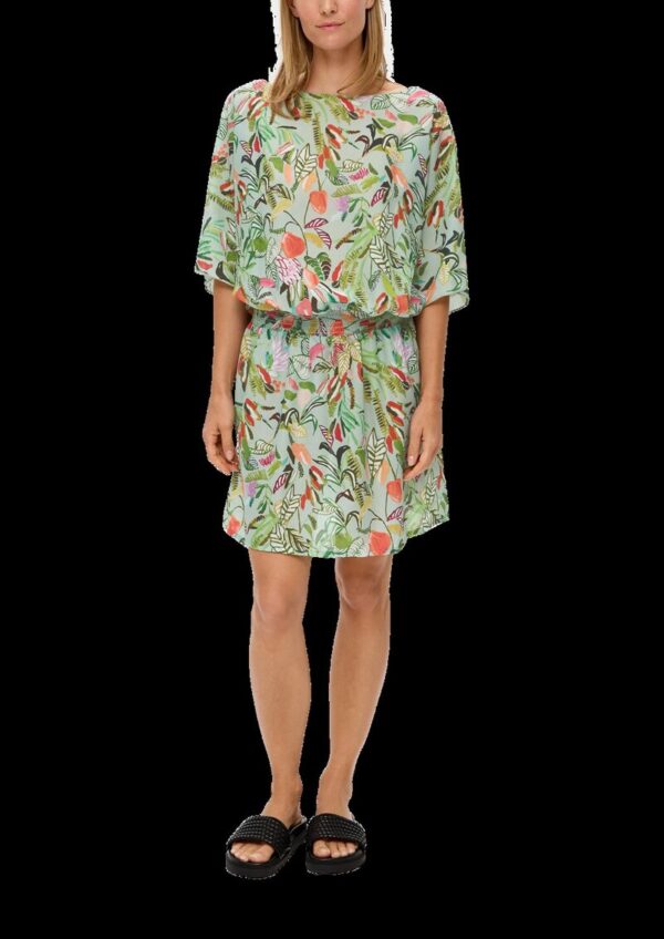 Strand-Tunika mit All-over-Print