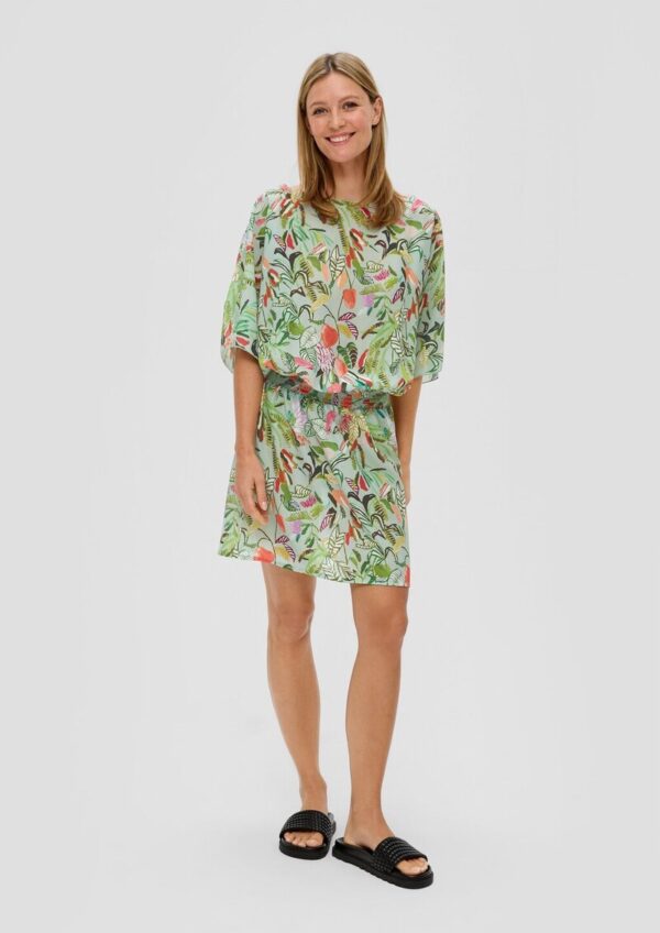 Strand-Tunika mit All-over-Print