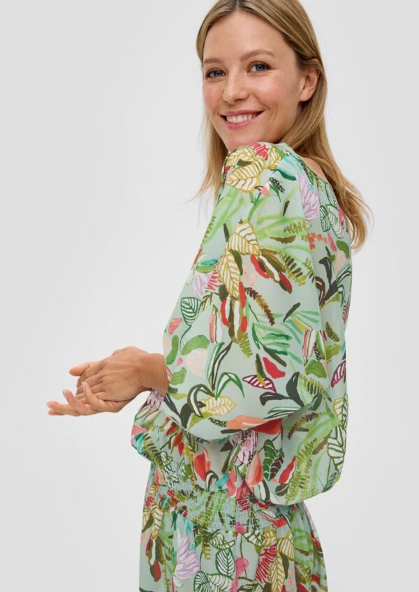 Strand-Tunika mit All-over-Print