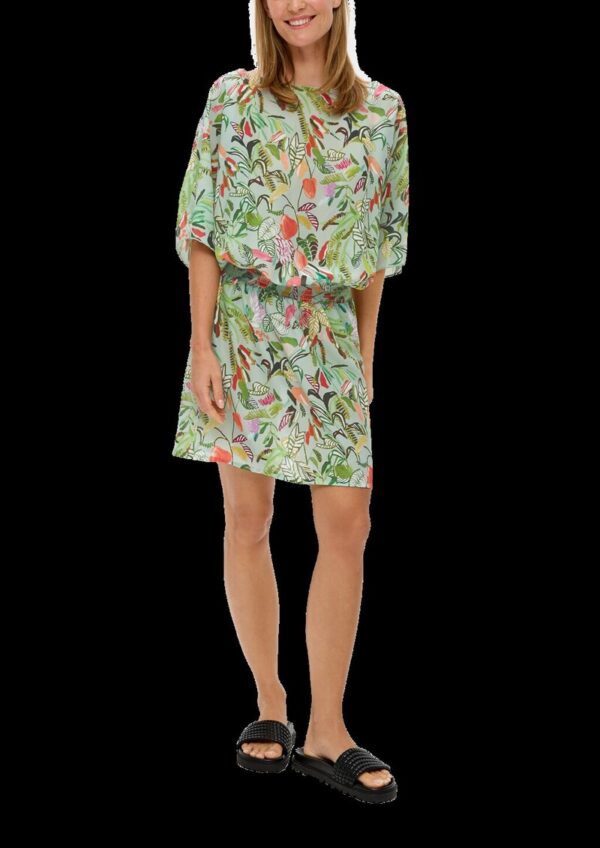 Strand-Tunika mit All-over-Print