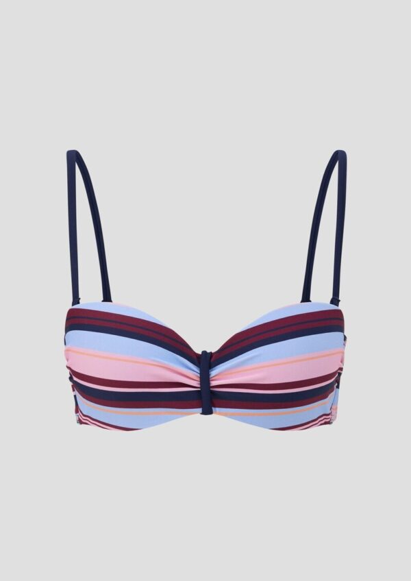 Bügel-Bandeau-Top mit Streifen