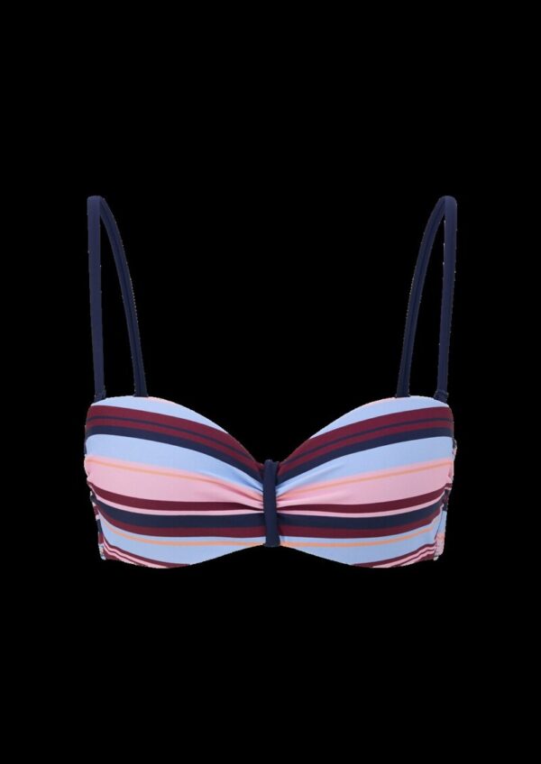 Bügel-Bandeau-Top mit Streifen
