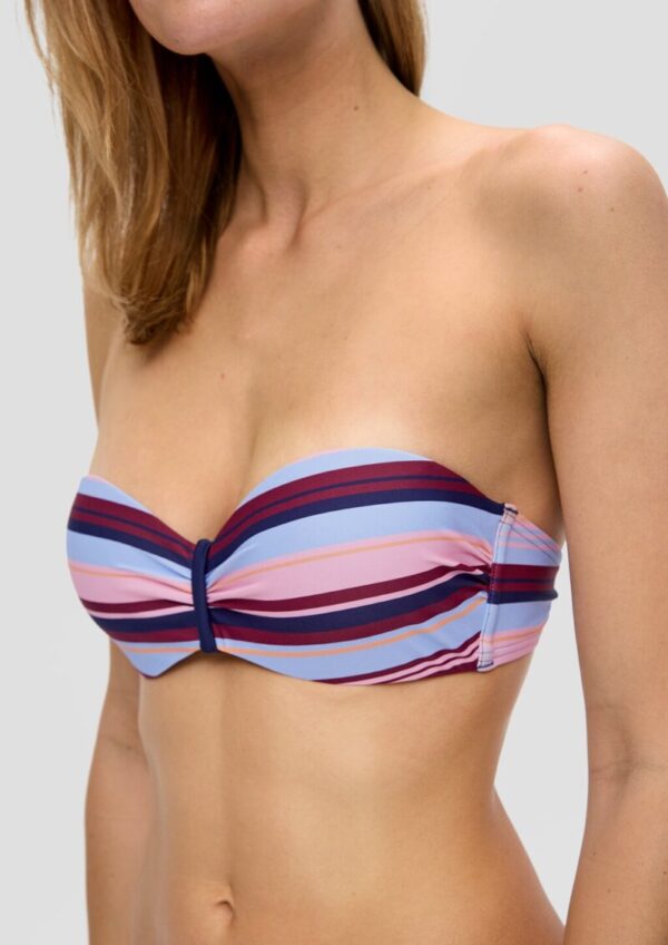Bügel-Bandeau-Top mit Streifen