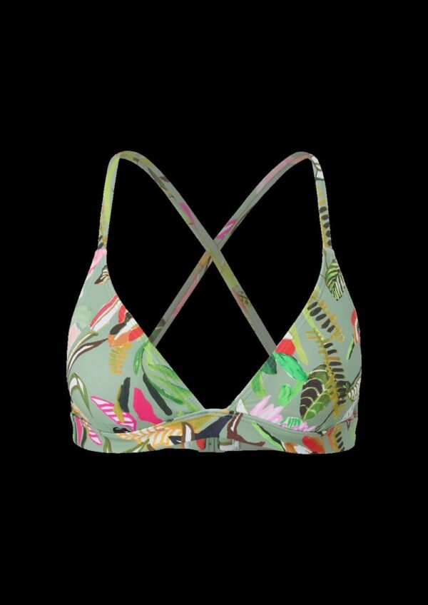 Triangel-Bikini-Top mit Blumenmuster