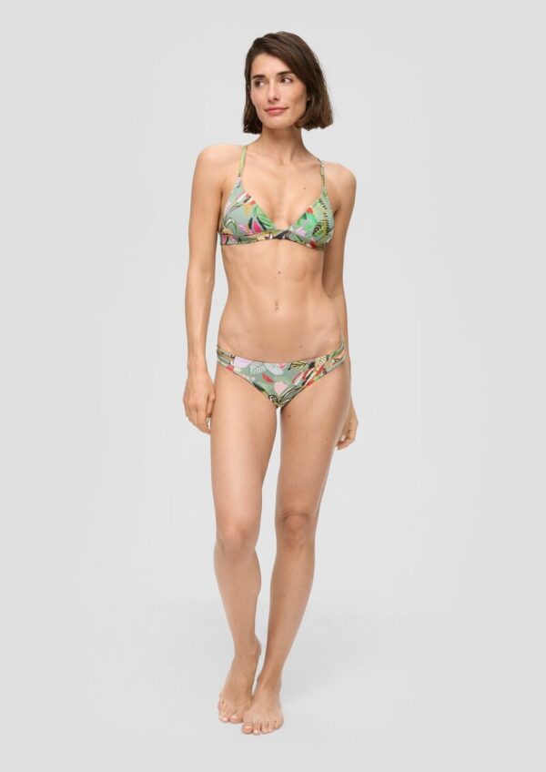 Triangel-Bikini-Top mit Blumenmuster