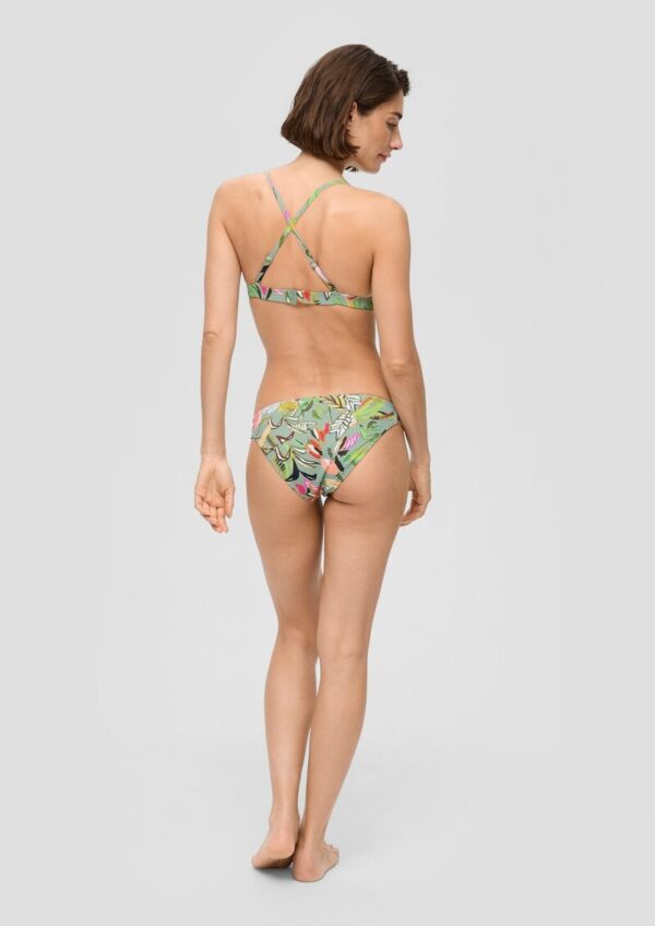 Triangel-Bikini-Top mit Blumenmuster