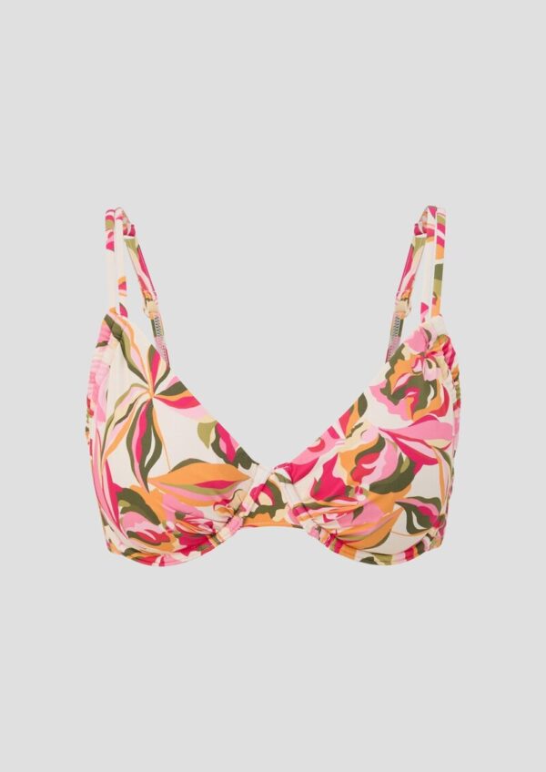 Bügel-Bikini-Top mit floralem Print