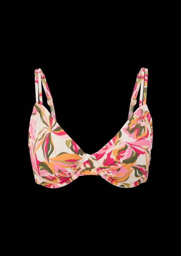 Bügel-Bikini-Top mit floralem Print