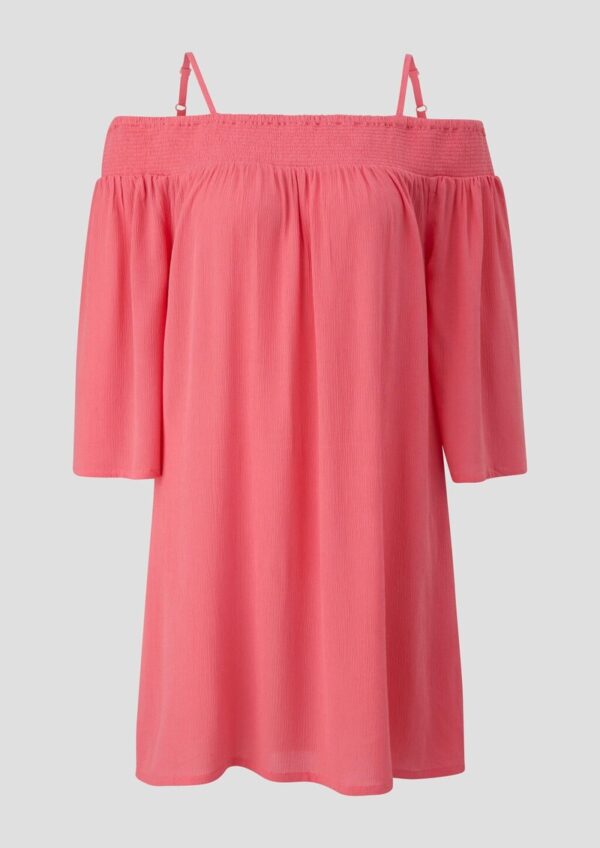 Schulterfreies Strandkleid aus Viskose