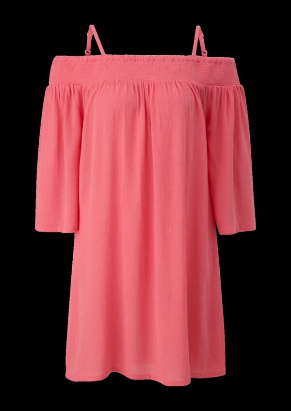 Schulterfreies Strandkleid aus Viskose