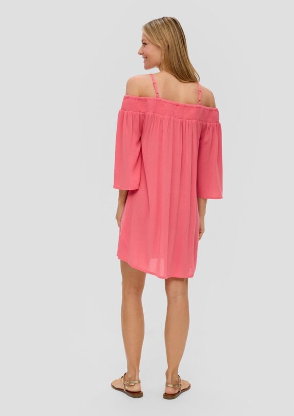 Schulterfreies Strandkleid aus Viskose