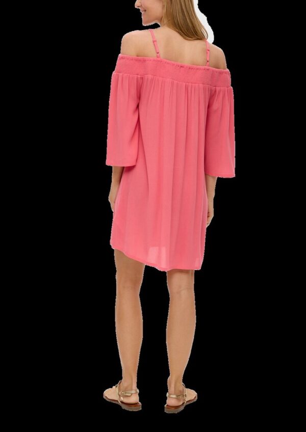 Schulterfreies Strandkleid aus Viskose