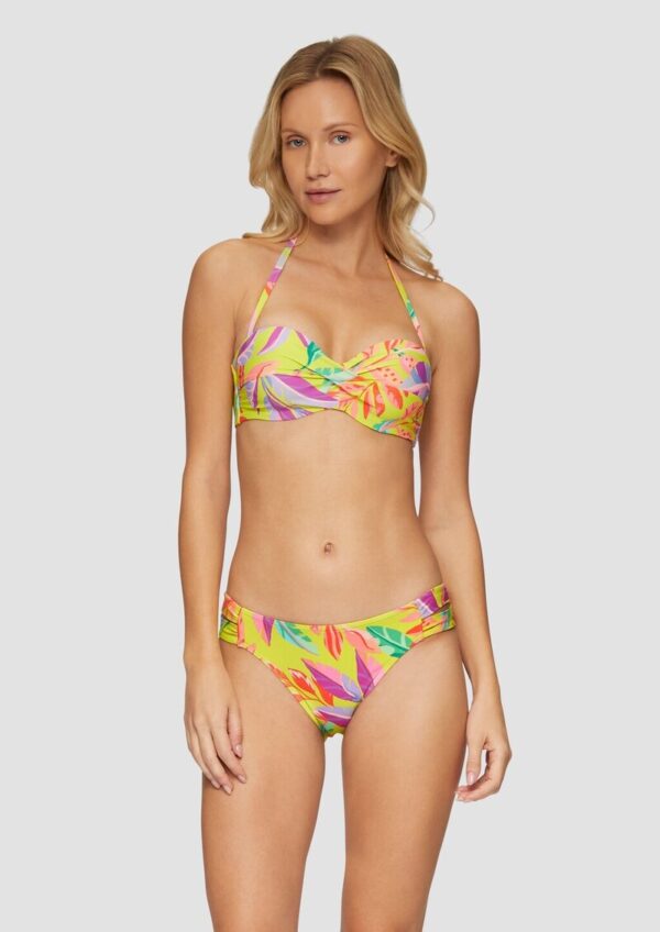 Bikinihose mit floralem Muster