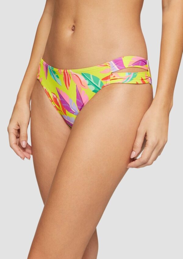 Bikinihose mit floralem Muster