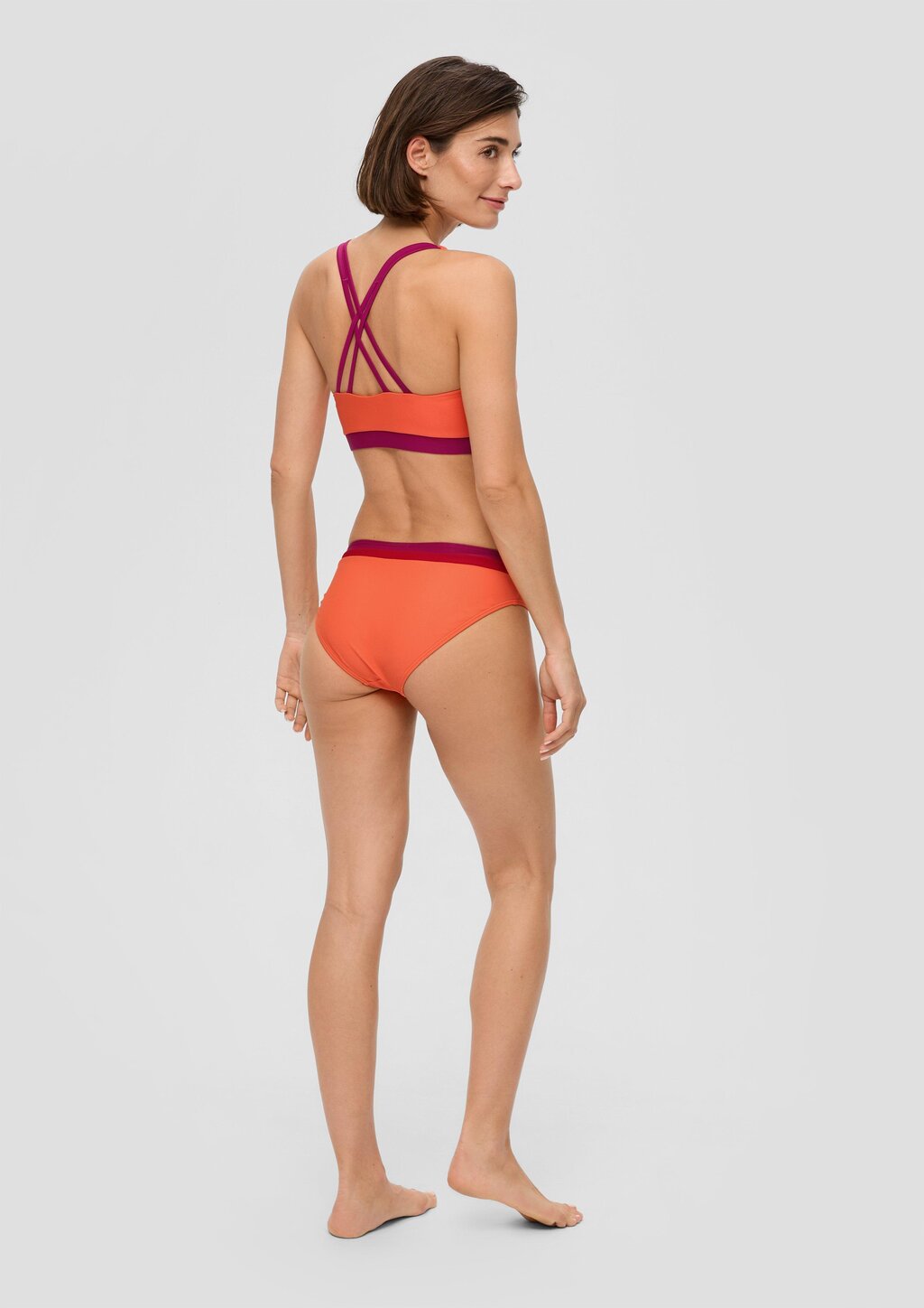 Bikinihose in Colour-Blocking-Optik