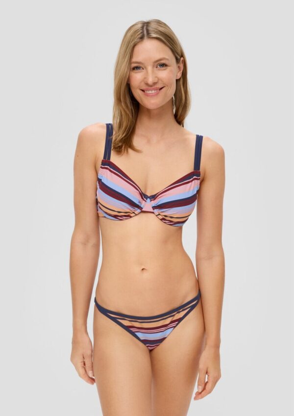 Bügel-Bikini-Top mit Streifen