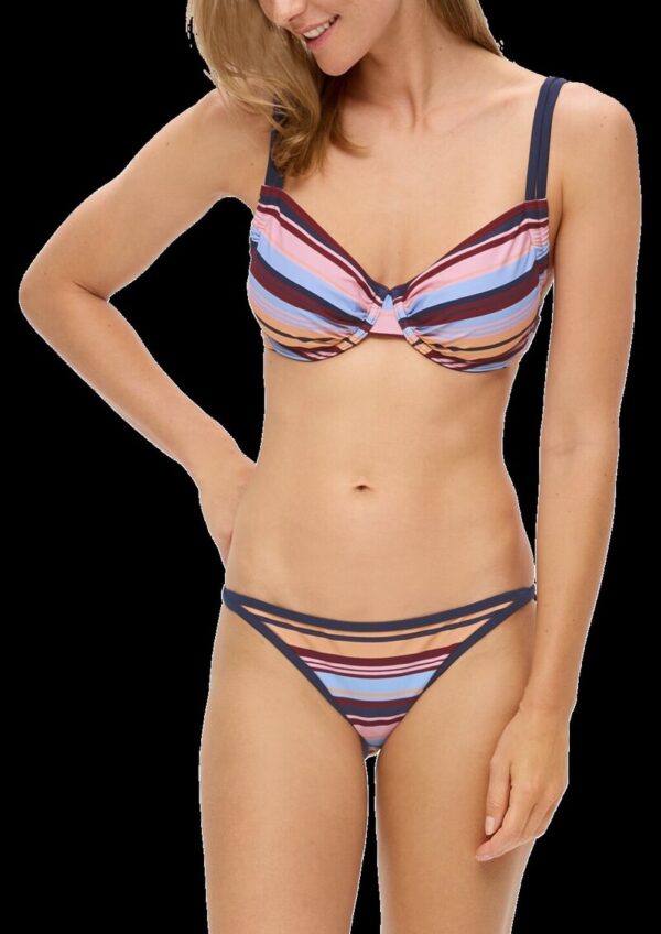 Bügel-Bikini-Top mit Streifen