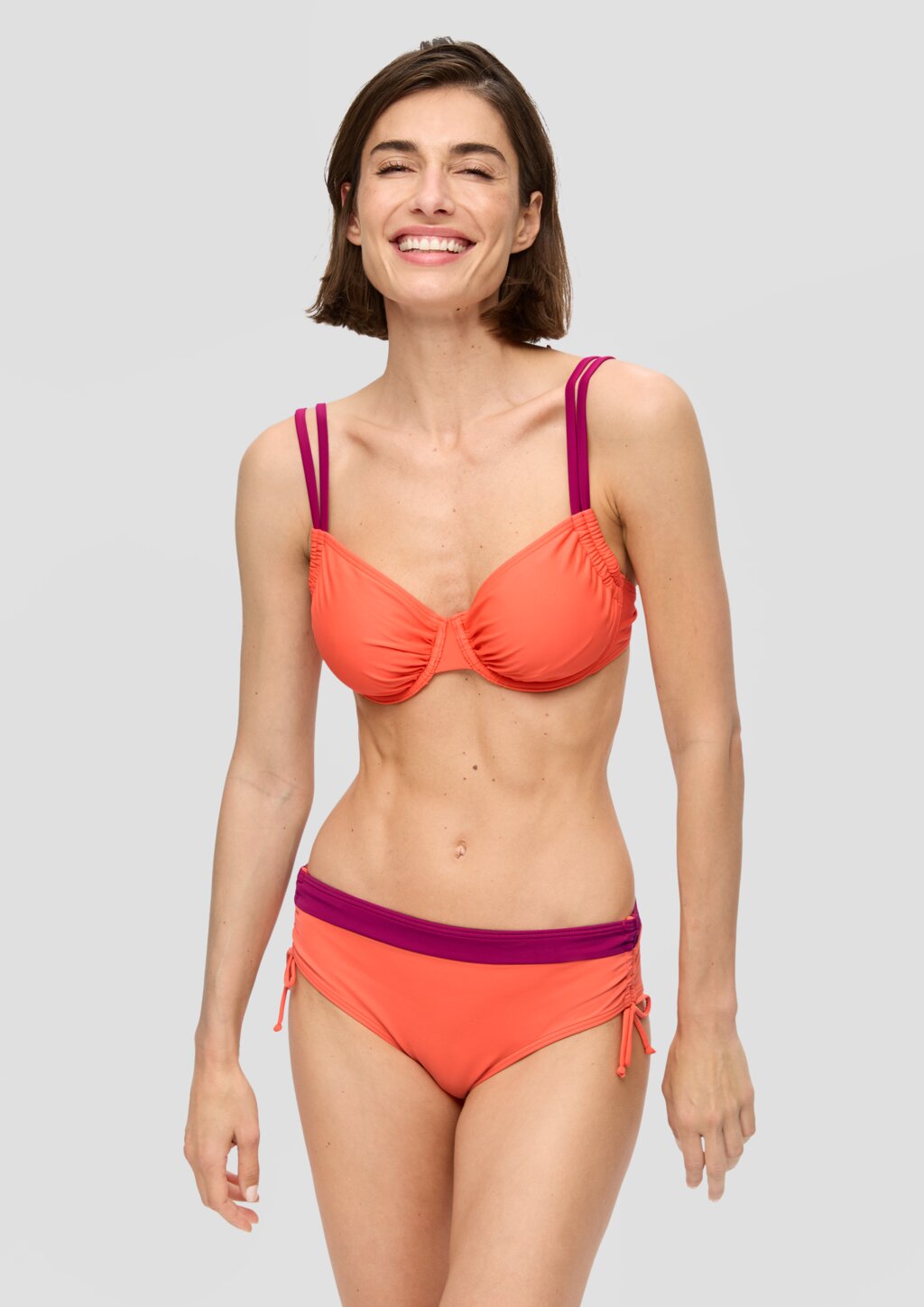 Bügel-Bikini-Top mit Colour-Blocking