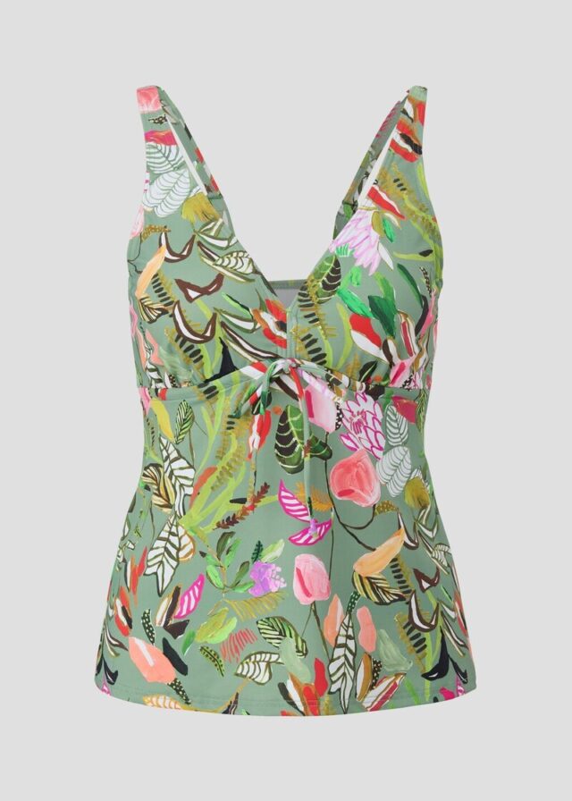 Floral gemustertes Tankini-Oberteil