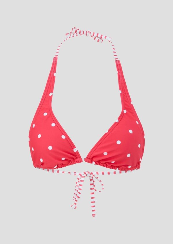 Triangel-Bikinitop mit Polka Dots
