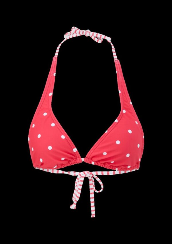 Triangel-Bikinitop mit Polka Dots