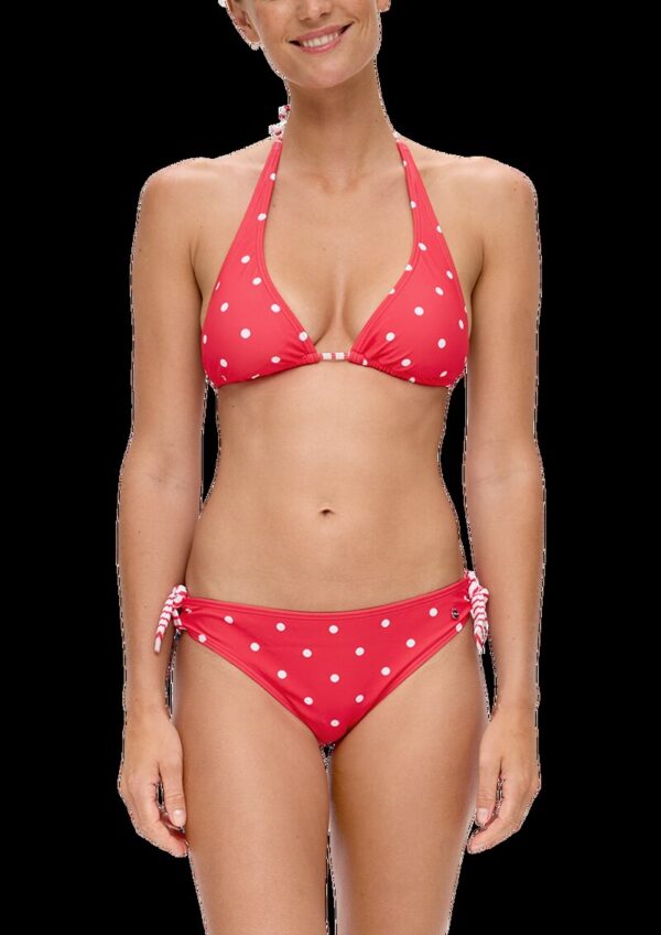 Triangel-Bikinitop mit Polka Dots