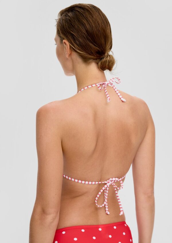 Triangel-Bikinitop mit Polka Dots