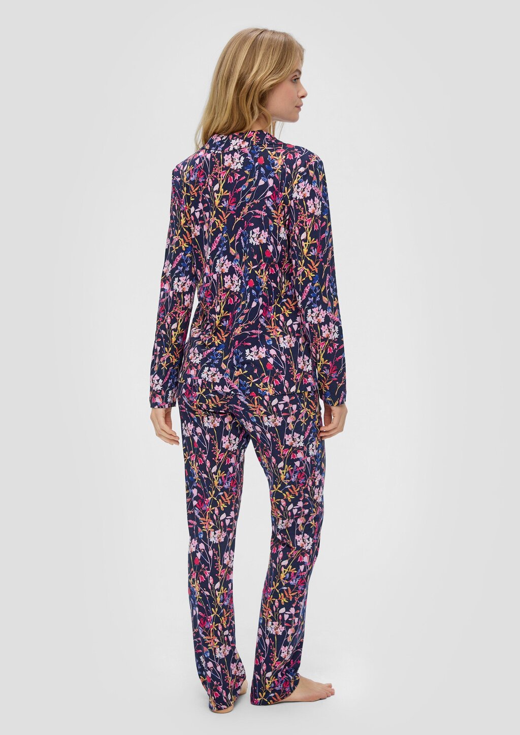 Langes Pyjama-Set mit All-over-Print