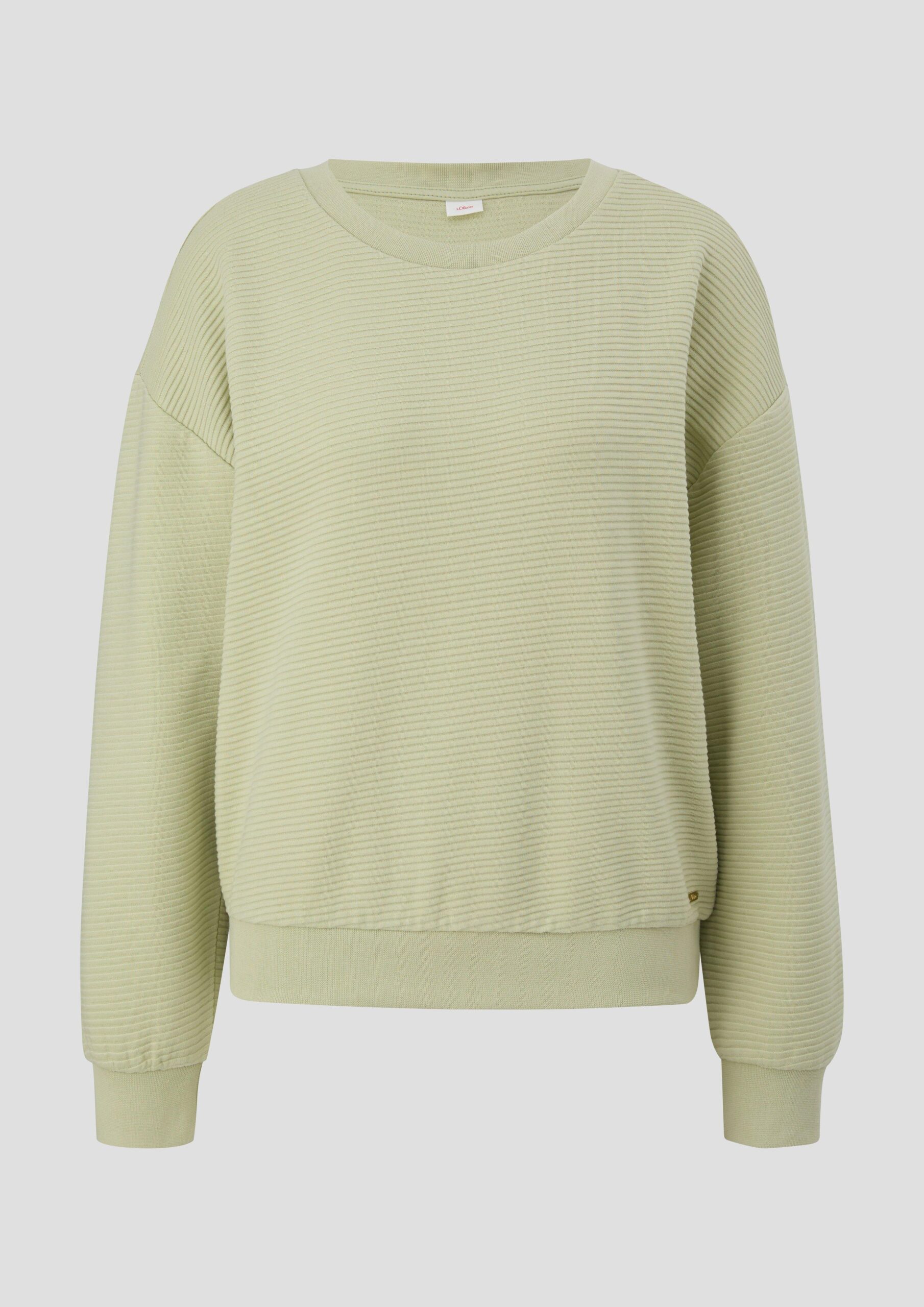 Sweatshirt in Ripp-Optik