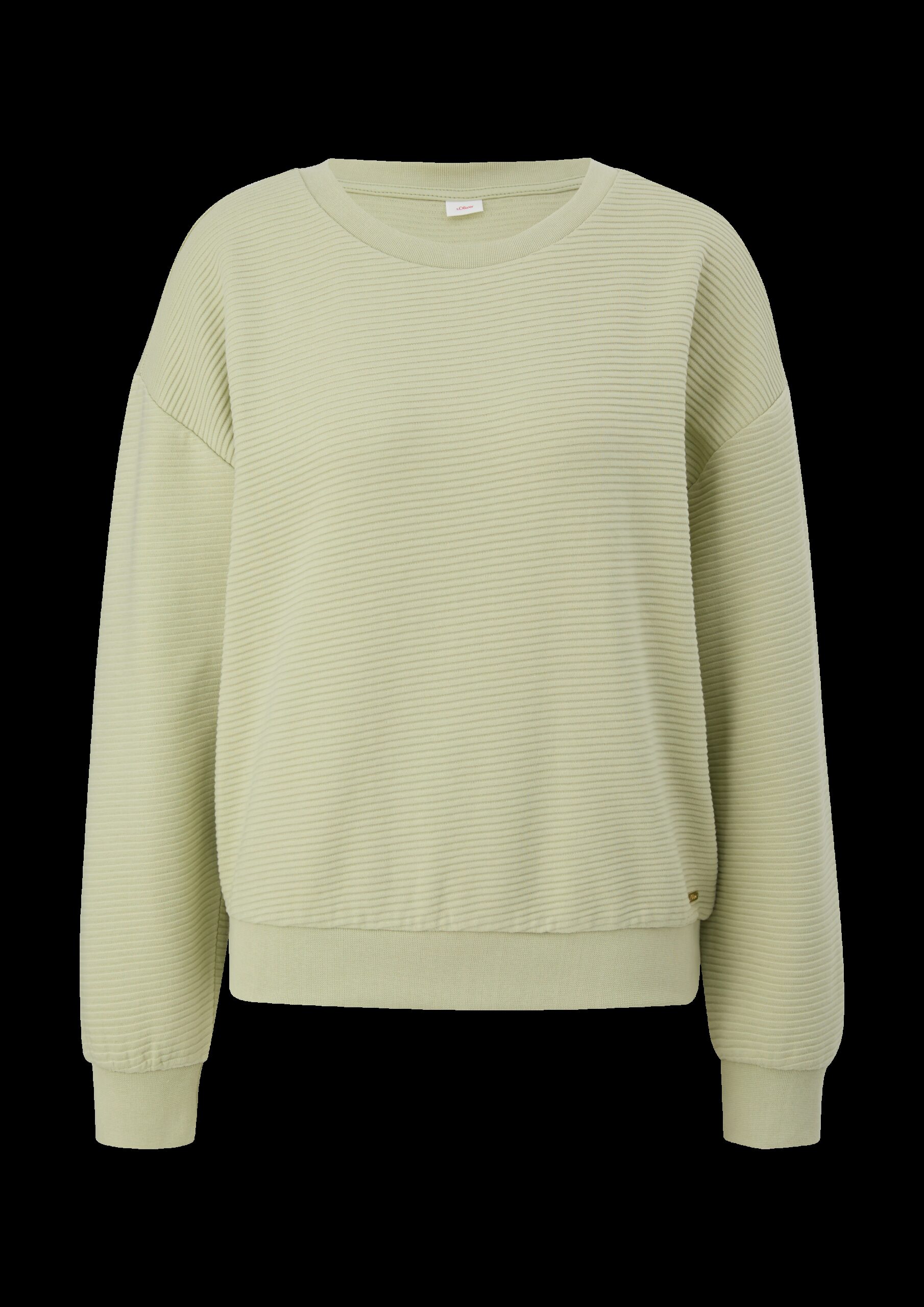 Sweatshirt in Ripp-Optik
